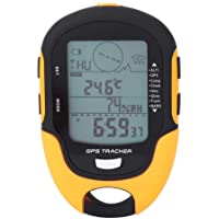 Yosoo Health Gear Altímetro Digital Barómetro Brújula Multifunción Receptor de navegación GPS Impermeable Portátil USB…